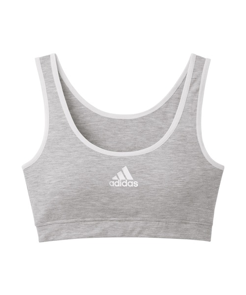 adidas　スポーツブラ M ／ ハーフトップ ロゴ 総柄　パステルプリント adidas スポーツブラ adidas/アディダス ロゴプリント 吸汗速乾