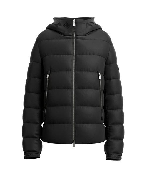 24年製 タトラス カシマーゾ ブラック ダウンジャケット ロゴプリント 03L TATRAS タトラス ダウンジャケット CASSIMASO カシマーゾ MTAT24A4935