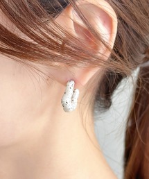 クレイデザインアクリルフープピアス