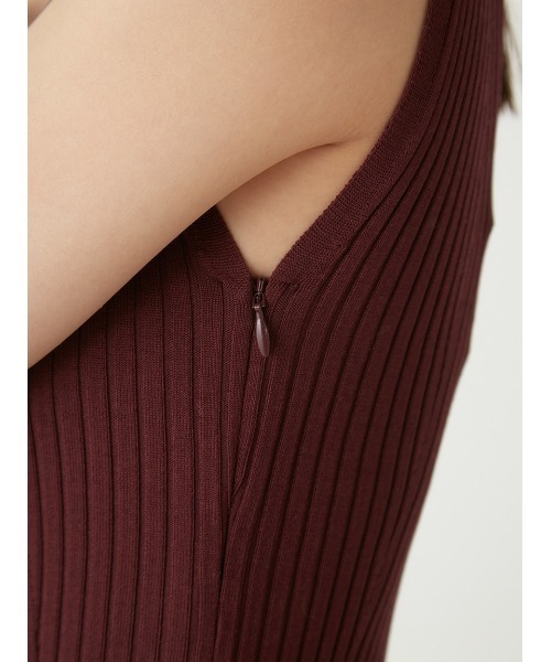 FRAY I.D（フレイアイディー）の「アシメティアードスカートコンビニットワンピース（ワンピース・レディース・ワインレッド/ブラック/グレー・00/FREE）」の22枚目の写真