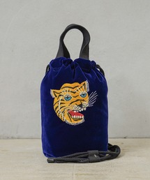 HOUSTON ヒューストン 6874 VELVETEEN EFFECT BAG 刺繍別珍 エフェクツバッグ「TIGER」