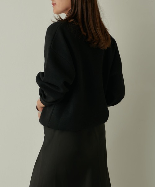 Lui's（ルイス）の「ウォッシャブルベーシックニット（ニット/セーター・レディース・ブラック/オフホワイト/ピンク・FREE）」の16枚目の写真