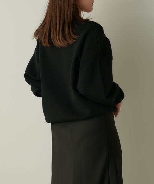 Lui's（ルイス）の「ウォッシャブルベーシックニット（ニット/セーター・レディース・ブラック/オフホワイト/ピンク・FREE）」の17枚目の写真