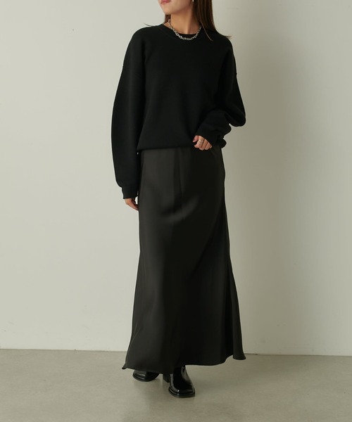 Lui's（ルイス）の「ウォッシャブルベーシックニット（ニット/セーター・レディース・ブラック/オフホワイト/ピンク・FREE）」の20枚目の写真