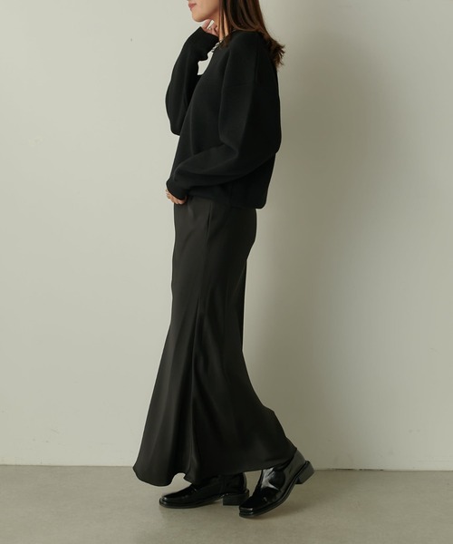 Lui's（ルイス）の「ウォッシャブルベーシックニット（ニット/セーター・レディース・ブラック/オフホワイト/ピンク・FREE）」の21枚目の写真