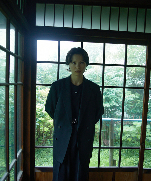 SKIN（スキン）の「skin × Ana Popescu / LUNDI プリントTシャツ（Tシャツ/カットソー・メンズ・ホワイト/ブラック・MEDIUM/LARGE）」の12枚目の写真