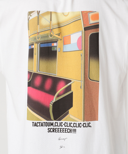 SKIN（スキン）の「skin × Ana Popescu / LUNDI プリントTシャツ（Tシャツ/カットソー・メンズ・ホワイト/ブラック・MEDIUM/LARGE）」の7枚目の写真