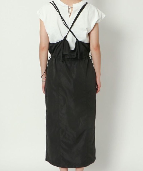 GORGE(ゴージ)の「《ミリタリー×ドロスト》レディース キャミワンピース ポケット付き 体型カバー 春夏秋(ワンピース・レディース・カーキ/ブラック・F)」の5枚目の写真