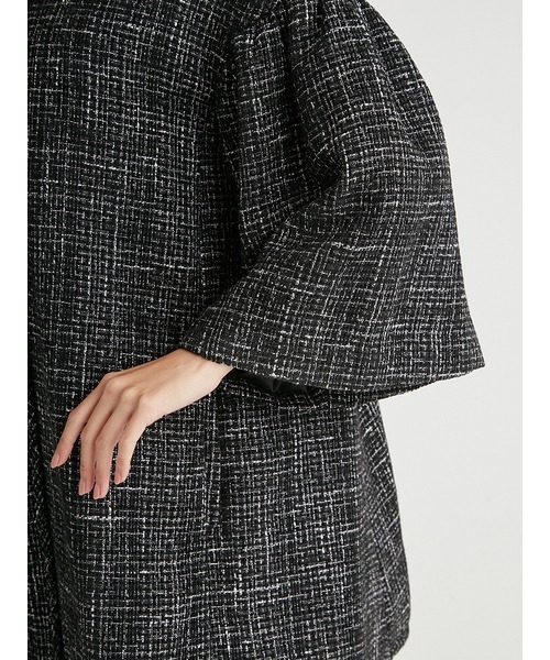 セルフォード　ツイードフレアーコート　24AW セルフォードツイードフレアーコート24AW