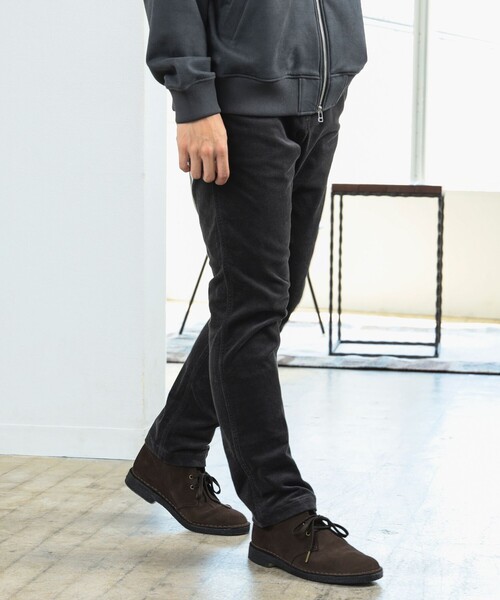 B:MING by BEAMS（ビーミングバイビームス）の「ストレッチ バイアスコール パンツ（その他パンツ・メンズ・ベージュ/ブラック/ブラウン系その他5/チャコールグレー・SMALL/MEDIUM/LARGE/X-LARGE）」の3枚目の写真