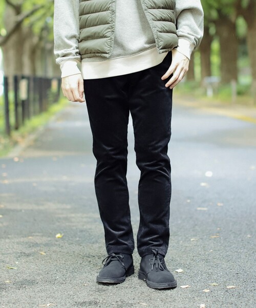 B:MING by BEAMS（ビーミングバイビームス）の「ストレッチ バイアスコール パンツ（その他パンツ・メンズ・ベージュ/ブラック/ブラウン系その他5/チャコールグレー・SMALL/MEDIUM/LARGE/X-LARGE）」の2枚目の写真