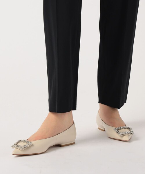 PIPPICHIC ビジュー付き　レザーフラットシューズ PIPPICHIC AMBER COCO フラットシューズ｜トゥモローランド 公式通販