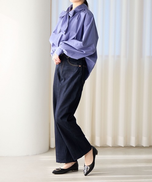 HIMIKO（ヒミコ）の「【HIMIKO】【WEB限定デザイン】ローヒールバックルパンプス/640004（パンプス・レディース・ブラック/アイボリー/ブラック系その他5/グレー・22.0cm/22.5cm/23.5cm/24.0cm/24.5cm/25.0cm/26.5cm/23.0cm/25.5cm/21.5cm/26.0cm）」の16枚目の写真