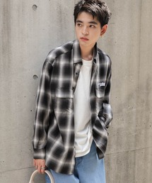 WEGO | WEGO/【24年秋冬新作】オンブレチェックグラフィックシャツ(シャツ/ブラウス)