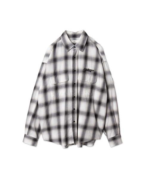 WEGO（ウィゴー）の「WEGO/オンブレチェックグラフィックシャツ（シャツ/ブラウス・メンズ・ブラック系その他2/ホワイト系その他2・LARGE/MEDIUM）」の14枚目の写真