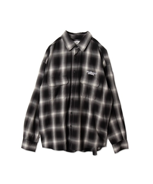 WEGO（ウィゴー）の「WEGO/オンブレチェックグラフィックシャツ（シャツ/ブラウス・メンズ・ブラック系その他2/ホワイト系その他2・LARGE/MEDIUM）」の13枚目の写真