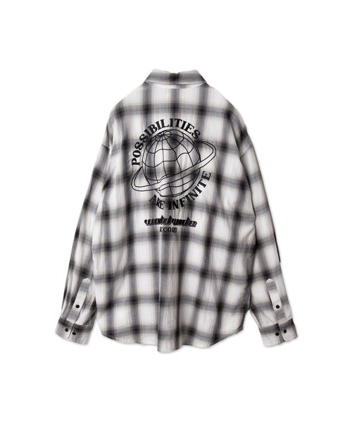 WEGO（ウィゴー）の「WEGO/オンブレチェックグラフィックシャツ（シャツ/ブラウス・メンズ・ブラック系その他2/ホワイト系その他2・LARGE/MEDIUM）」の15枚目の写真