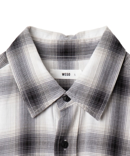 WEGO（ウィゴー）の「WEGO/オンブレチェックグラフィックシャツ（シャツ/ブラウス・メンズ・ブラック系その他2/ホワイト系その他2・LARGE/MEDIUM）」の16枚目の写真