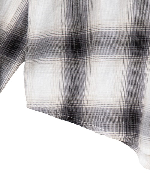 WEGO（ウィゴー）の「WEGO/オンブレチェックグラフィックシャツ（シャツ/ブラウス・メンズ・ブラック系その他2/ホワイト系その他2・LARGE/MEDIUM）」の21枚目の写真