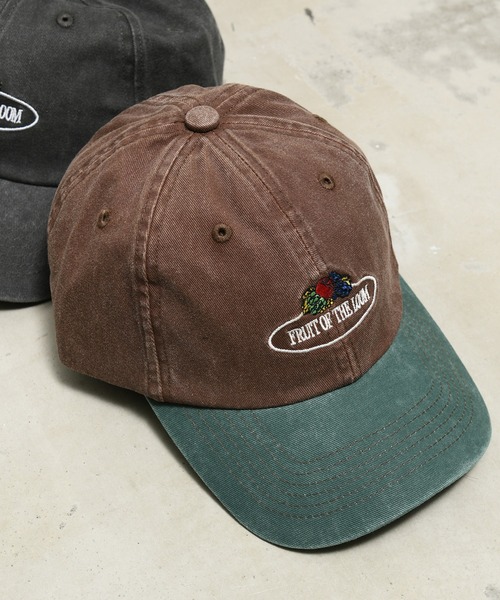 FRUIT OF THE LOOM（フルーツオブザルーム）の「【FRUIT OF THE LOOM】FTL Pigment Circle Logo LOW CAP/ ピグメント サークルロゴ（キャップ・メンズ・ブルー/ベージュ/グリーン/チャコール・FREE）」の4枚目の写真