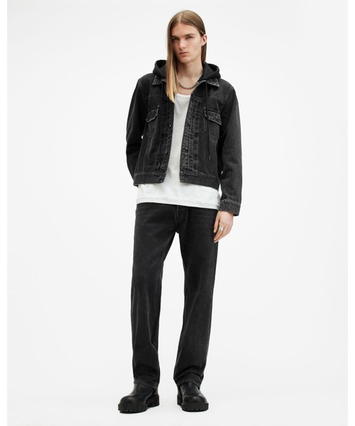 ALLSAINTS（オールセインツ）の「REID STRAIGHT FIT DENIM JEANS | REID ストレート フィット デニム ジーンズ（デニムパンツ・メンズ・ブラック・30/30/28/30/32/30）」の21枚目の写真