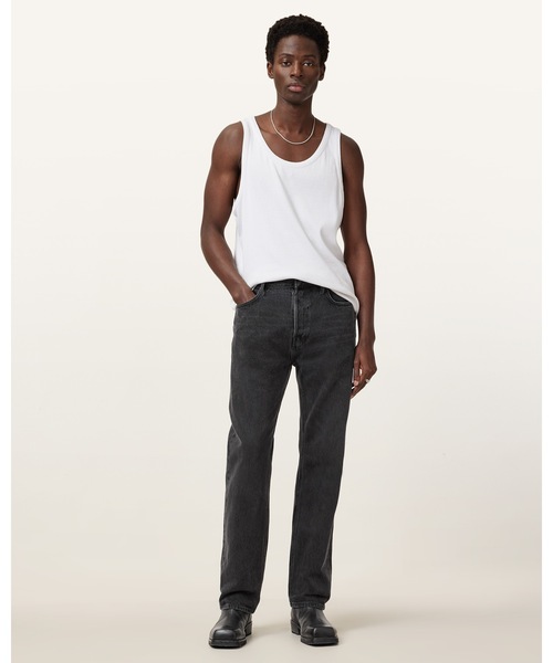 ALLSAINTS（オールセインツ）の「REID STRAIGHT FIT DENIM JEANS | REID ストレート フィット デニム ジーンズ（デニムパンツ・メンズ・ブラック・30/30/28/30/32/30）」の16枚目の写真