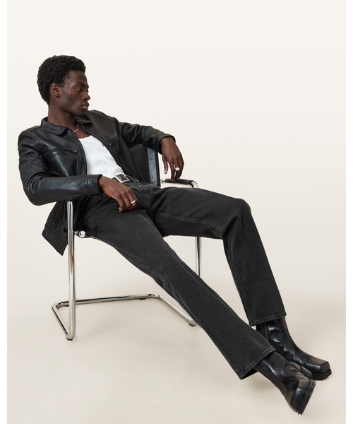 ALLSAINTS（オールセインツ）の「REID STRAIGHT FIT DENIM JEANS | REID ストレート フィット デニム ジーンズ（デニムパンツ・メンズ・ブラック・30/30/28/30/32/30）」の22枚目の写真