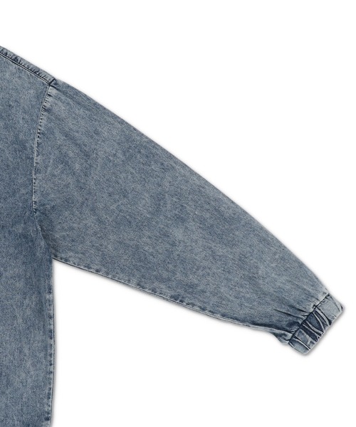 SPINNS（スピンズ）の「グランジ/ヴィンテージライクデニムプルオーバートップス/サークルロゴ（スウェット・メンズ・ブルー系その他/ブラック系その他・ONESIZE）」の11枚目の写真