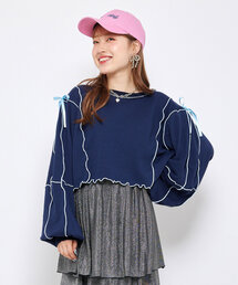 HELLO.SANFRANCISCO | 【あや企画】【HELLO.SANFRANCISCO/ハローサンフランシスコ】リボンメロウスウェット(Tシャツ/カットソー)