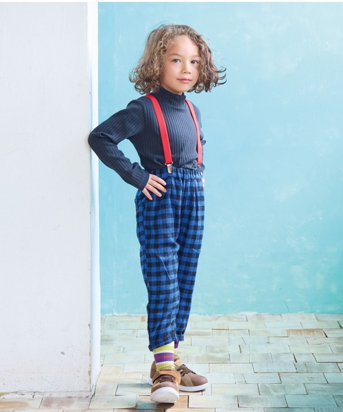 CALMIA(カルミア)の「裏起毛テレコハイネックトップス(Tシャツ/カットソー・キッズ・ブラック/ブラウン/ワインレッド/オフホワイト・100/110/90/150/140/130/120)」の12枚目の写真