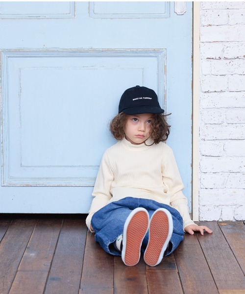 CALMIA(カルミア)の「裏起毛テレコハイネックトップス(Tシャツ/カットソー・キッズ・ブラック/ブラウン/ワインレッド/オフホワイト・100/110/90/150/140/130/120)」の19枚目の写真