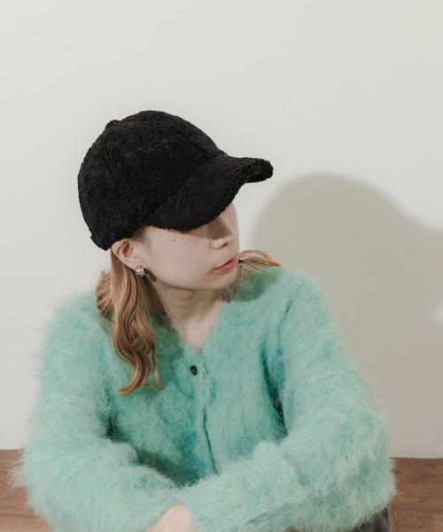 SMELLY（スメリー）の「ボアキャップ（キャップ・レディース・アイボリー/ブラック・-）」の10枚目の写真