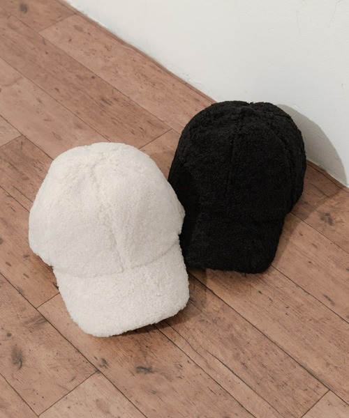 SMELLY（スメリー）の「ボアキャップ（キャップ・レディース・アイボリー/ブラック・-）」の12枚目の写真