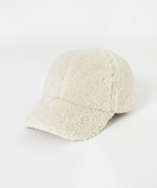 SMELLY（スメリー）の「ボアキャップ（キャップ・レディース・アイボリー/ブラック・-）」の13枚目の写真