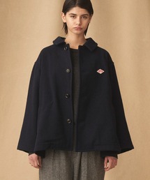 DANTON 24AW ギャザーショートコート WOMEN ネイビー DANTON（ダントン