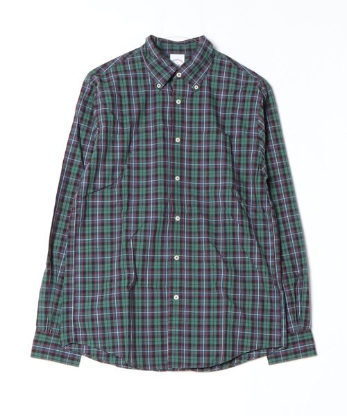 BROOKS BROTHERS(ブルックスブラザーズ)の「コットンポプリン チェック フライデーシャツ(シャツ/ブラウス・メンズ・ダークグリーン・MEDIUM/SMALL/LARGE/X-LARGE)」の2枚目の写真