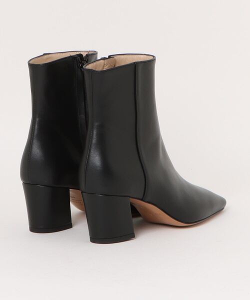 FABIO RUSCONI（ファビオルスコーニ）の「FABIO RUSCONI / GABRY soft square short boots(ソフトスクエアショートブーツ)（ブーツ・レディース・ブラック/ベージュ・38/36/37）」の3枚目の写真