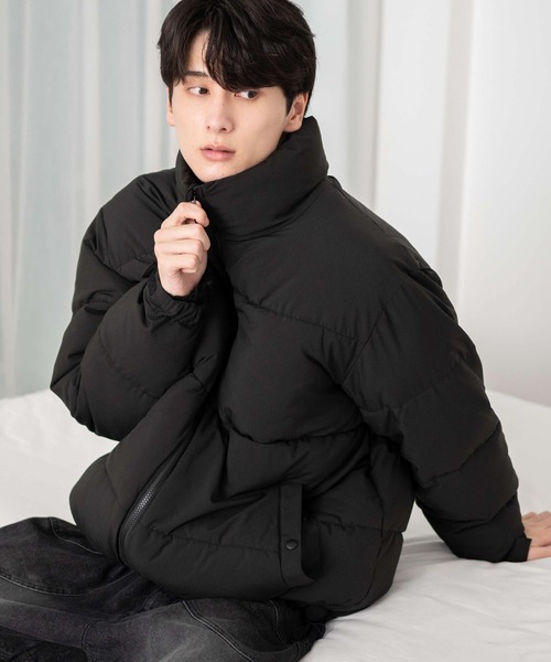 WEGO(ウィゴー)の「WEGO/ボリュームハイネックパデッドジャケット(ダウンジャケット/コート・メンズ・ライトベージュ/カーキ/ブラック/ホワイト・SMALL/MEDIUM/LARGE)」の20枚目の写真