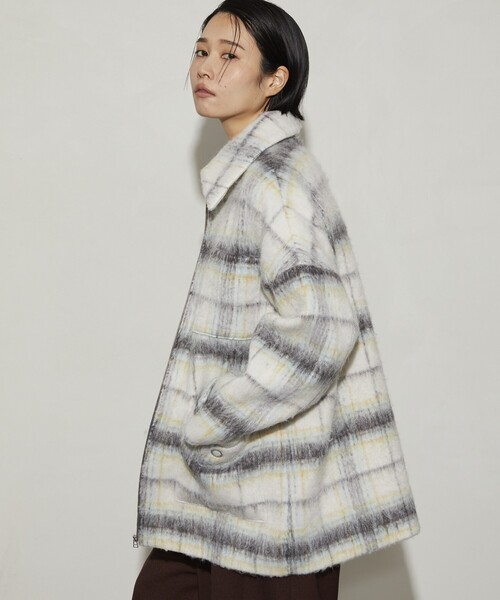 Firsthand ファーストハンド　リサイクルシャギースタンドカラーコート セール】Firsthand/ファーストハンド リサイクルシャギー