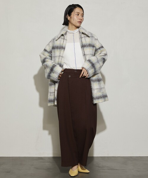 Firsthand シャギースタンドミドルコート セール】Firsthand/ファーストハンド リサイクルシャギーZIP