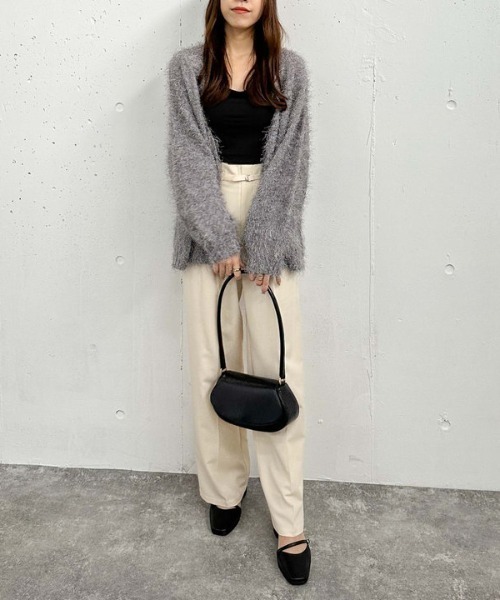 archives（アルシーヴ）の「ライトフェザーミドルニットカーディガン（ニット/セーター・レディース・アイボリー/グレー/ブルー/オレンジ・MEDIUM）」の18枚目の写真