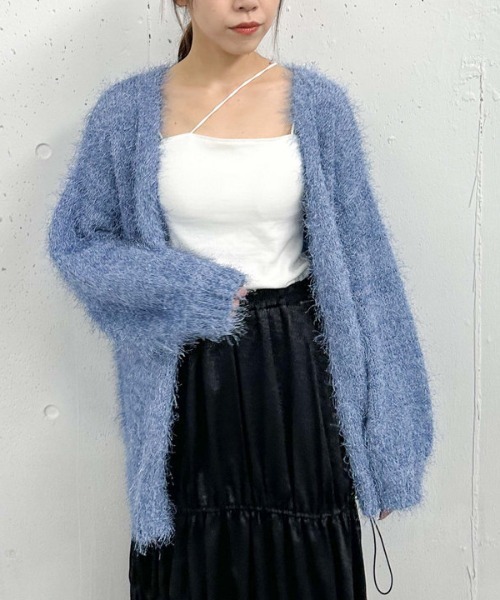 archives（アルシーヴ）の「ライトフェザーミドルニットカーディガン（ニット/セーター・レディース・アイボリー/グレー/ブルー/オレンジ・MEDIUM）」の20枚目の写真