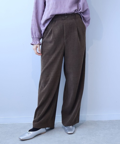 leswel(レスウェル)の「【L~5L 大きいサイズ】変形ニットワイドパンツ(その他パンツ・レディース・ブラック/ダークブラウン・L/LL/3L/4L/5L)」の8枚目の写真