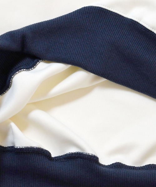Starting Over(スターティングオーバー)の「half zip track jacket/フロントロゴ刺繍 ハーフジップ トラックジャケット(ジャージ・メンズ・オフホワイト/サックスブルー/ワイン/ネイビー・M/L/XL)」の9枚目の写真