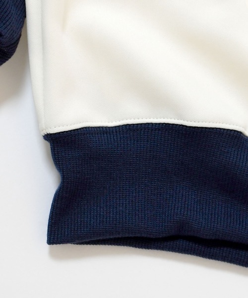 Starting Over(スターティングオーバー)の「half zip track jacket/フロントロゴ刺繍 ハーフジップ トラックジャケット(ジャージ・メンズ・オフホワイト/サックスブルー/ワイン/ネイビー・M/L/XL)」の8枚目の写真