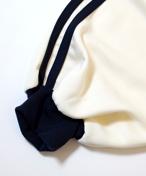 Starting Over(スターティングオーバー)の「half zip track jacket/フロントロゴ刺繍 ハーフジップ トラックジャケット(ジャージ・メンズ・オフホワイト/サックスブルー/ワイン/ネイビー・M/L/XL)」の7枚目の写真