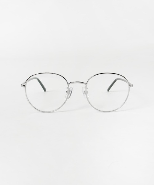 SMELLY（スメリー）の「シンプルボストンダテメガネ（メガネ・レディース・シルバー・-）」の5枚目の写真