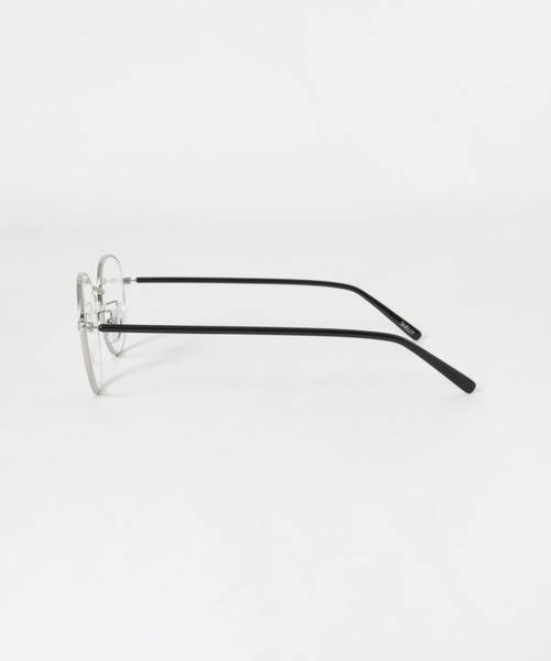 SMELLY（スメリー）の「シンプルボストンダテメガネ（メガネ・レディース・シルバー・-）」の6枚目の写真