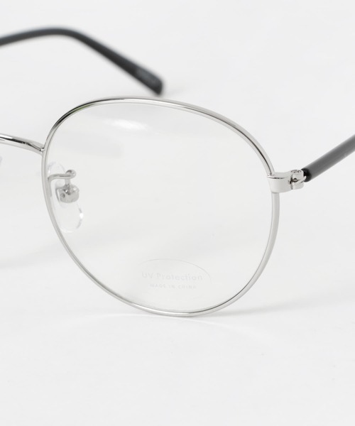 SMELLY（スメリー）の「シンプルボストンダテメガネ（メガネ・レディース・シルバー・-）」の9枚目の写真