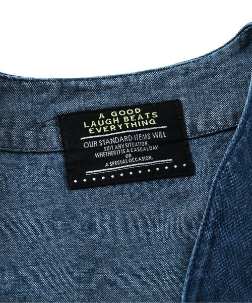 BREEZE（ブリーズ）の「バルーンジャケット（ノーカラージャケット・キッズ・ベージュ/インディゴブルー・90/100/110/120/130/140）」の12枚目の写真